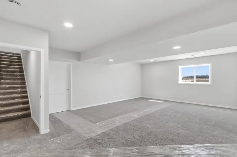 Basement view of a representative Wild Oak ranch home