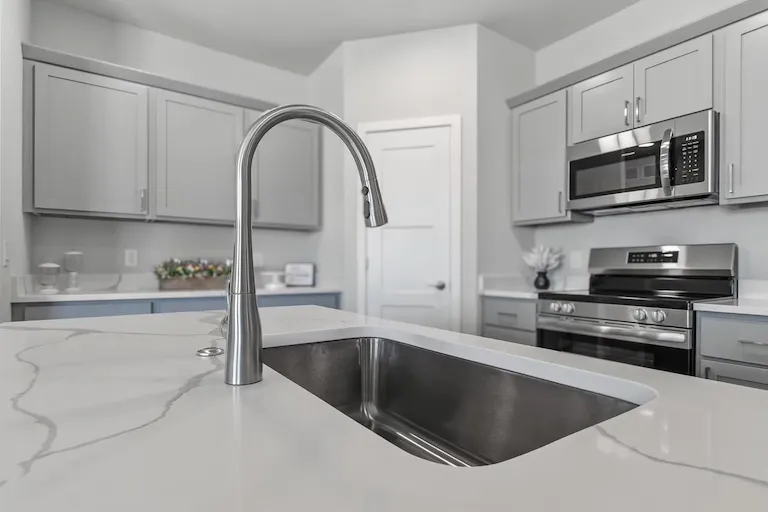 Kitchen view of a representative Wild Oak ranch home