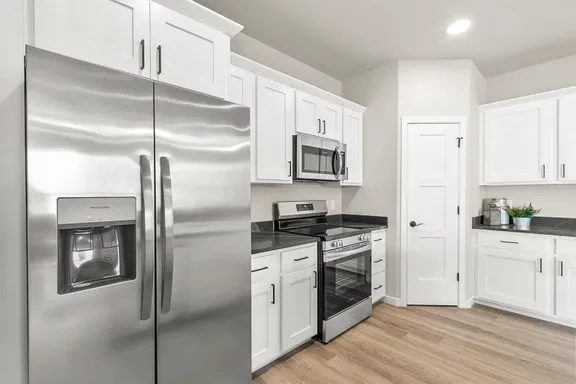 Ranch laundry and mudroom interior
