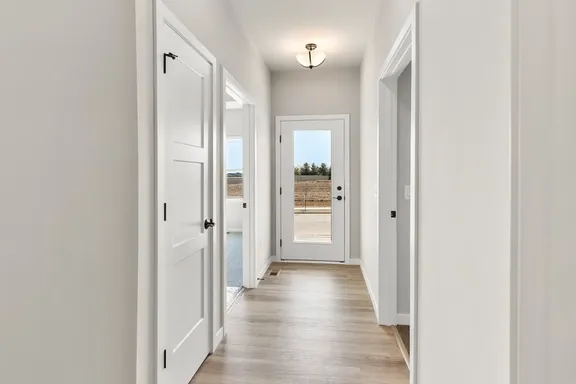 Wide hallway in a Wild Oak Ranch home