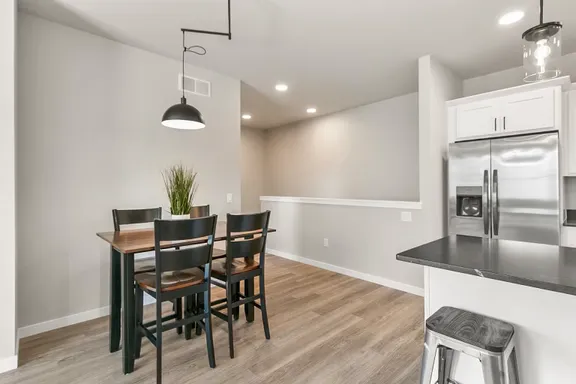 Completed Simplicity kitchen and dining space