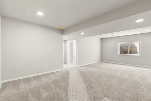 Finished Ranch basement living area