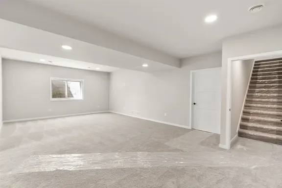 Spacious optional finished basement
