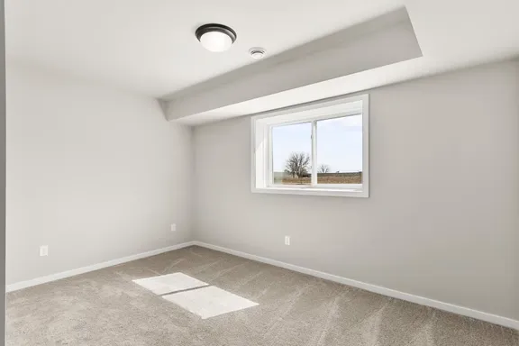 Large finished basement in a Ranch home