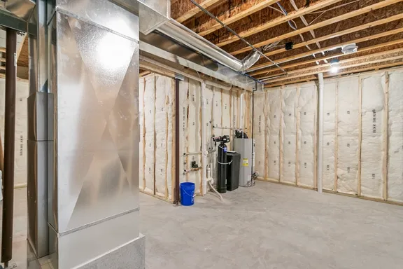 Mechanical and storage area in a Wild Oak Ranch home