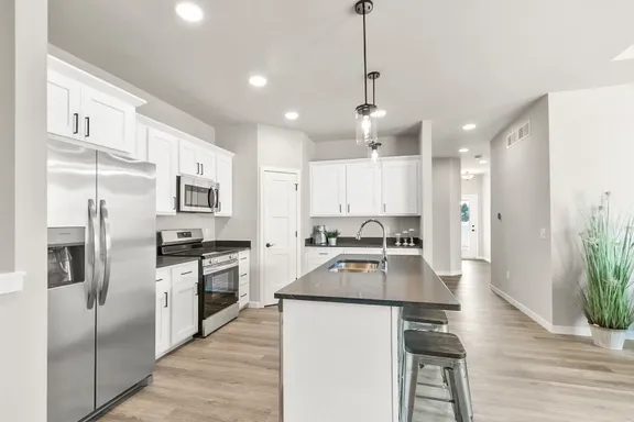 Ranch kitchen cabinetry and countertops
