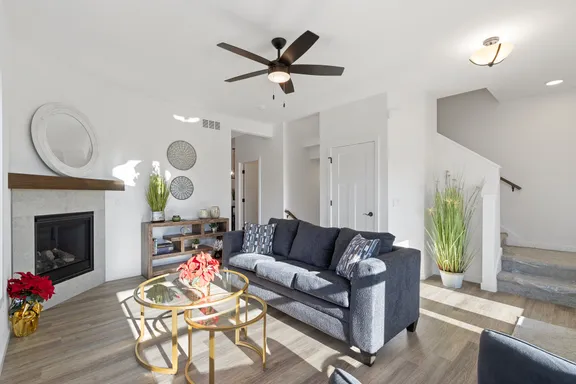 Finished interior of a Phase 1 townhouse at Wild Oak