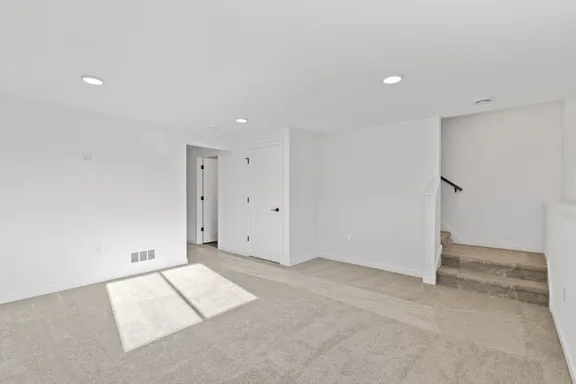Exposed basement windows in the Phase 1 model