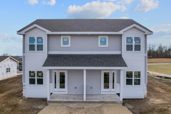 Finished townhouse exterior in Phase 1