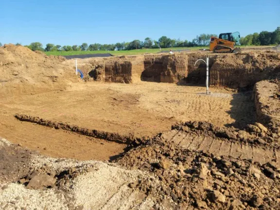 Excavation work for Building 5