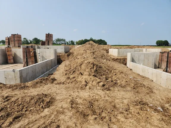 Completed foundation for Building 5