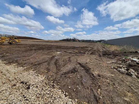 Graded land at the Wild Oak development site