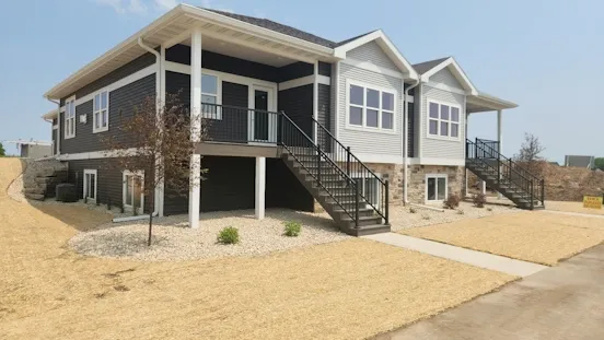 Completed landscaping around Phase 2 buildings 2 and 3
