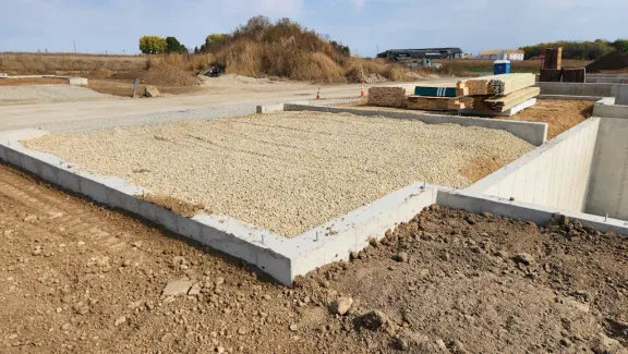 Concrete Ranch duplex foundations at Wild Oak