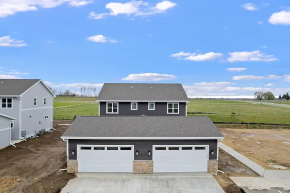 Completed townhouse homes at Wild Oak