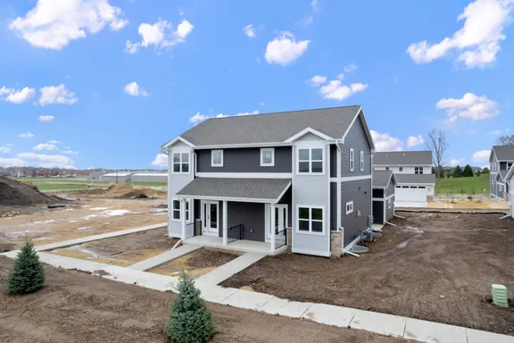 Completed townhouse building at Wild Oak
