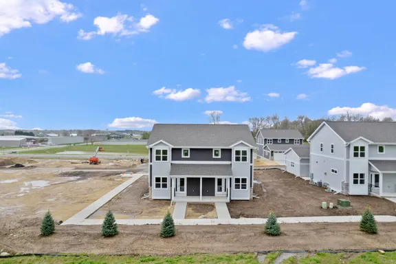 Front exterior of a Wild Oak townhouse