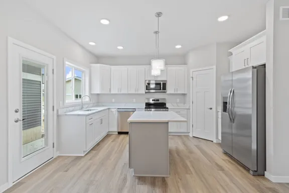 Vogue kitchen with an open layout